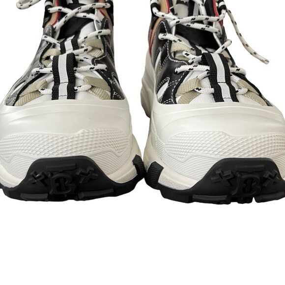 Burberry Arthur M Story White Icon‎ Stripe Mens Sneakers, 43, 8048548 main image 13